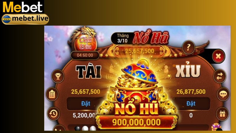 Các thể loại nổ hũ Mebet